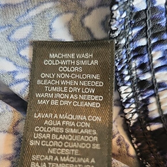 WHBM Black, Blue and White Sleeveless Top - Picture 5 of 5